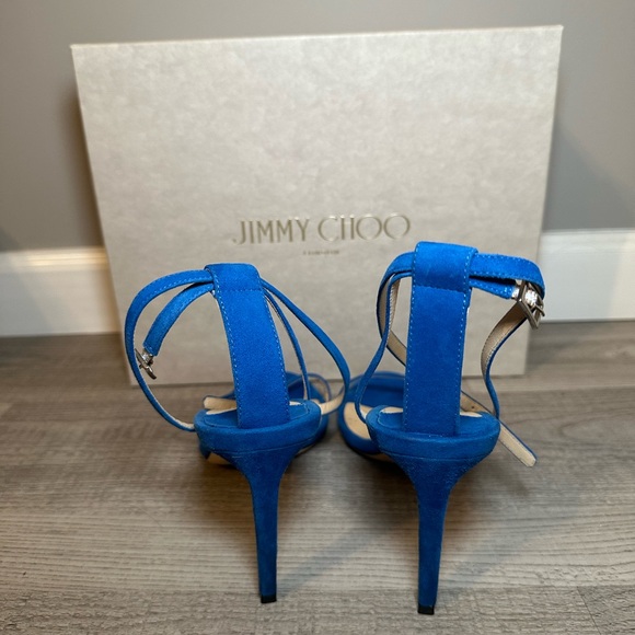 JIMMY CHOO- MINNY suede strappy sandal - Picture 6 of 10